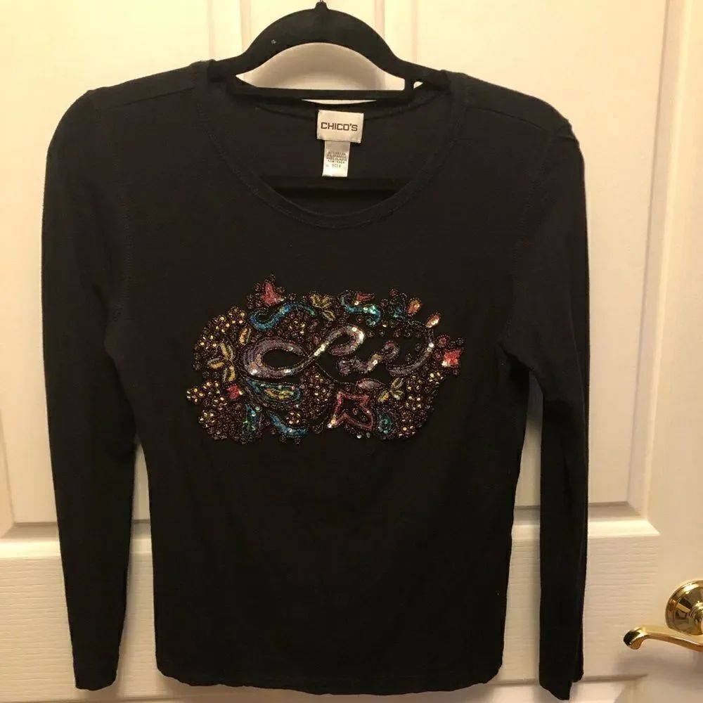 Chico’s sequin tee